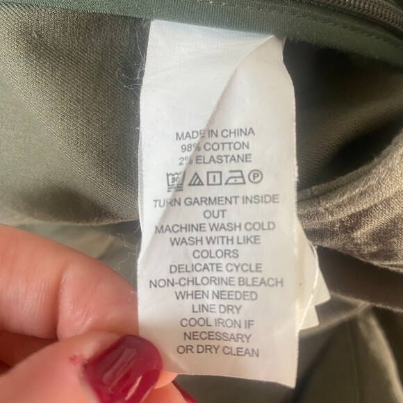 Kate Spade Broome Street Olive Green Wide Leg Sailor Pant 6 - Picture 10 of 10